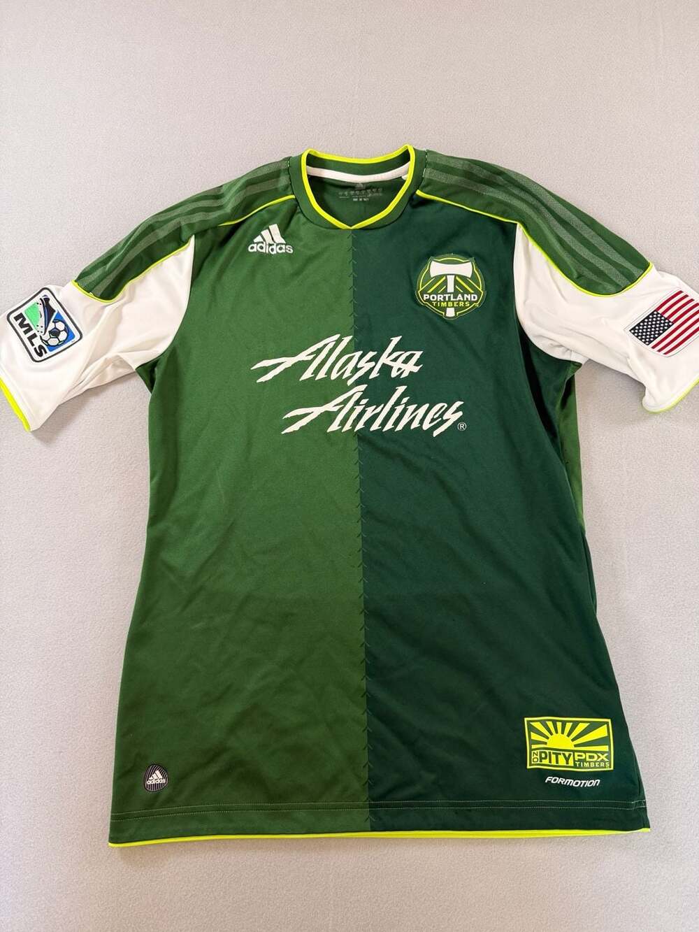Adidas Portland Timbers 2011-2012 Formotion Home Soccer Jersey